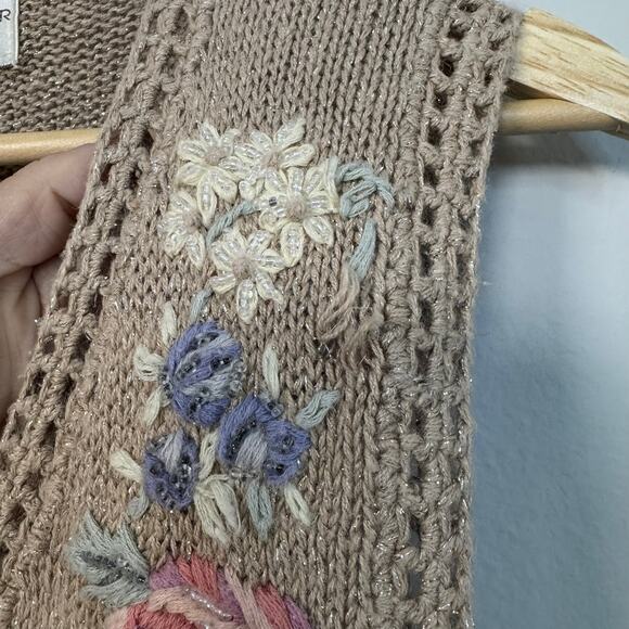 Vintage Casual Corner Vest Floral Embroidered Grannycore Limited Edition Small - Picture 14 of 14
